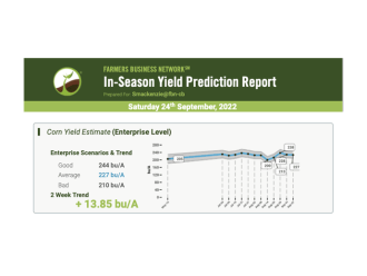 In season yield report