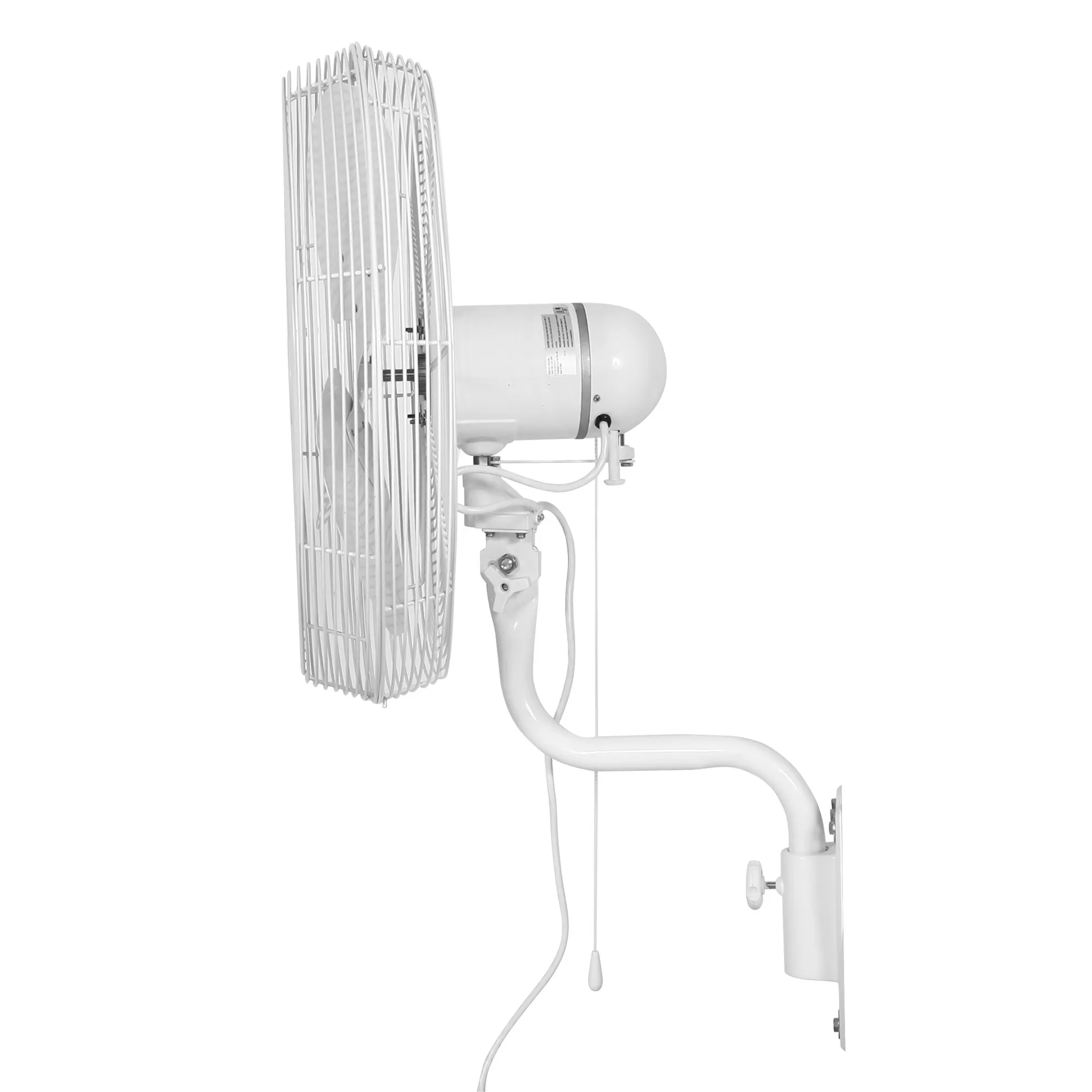 Durafan® Indoor/Outdoor Oscillating Wall Mount Fan - 24", White