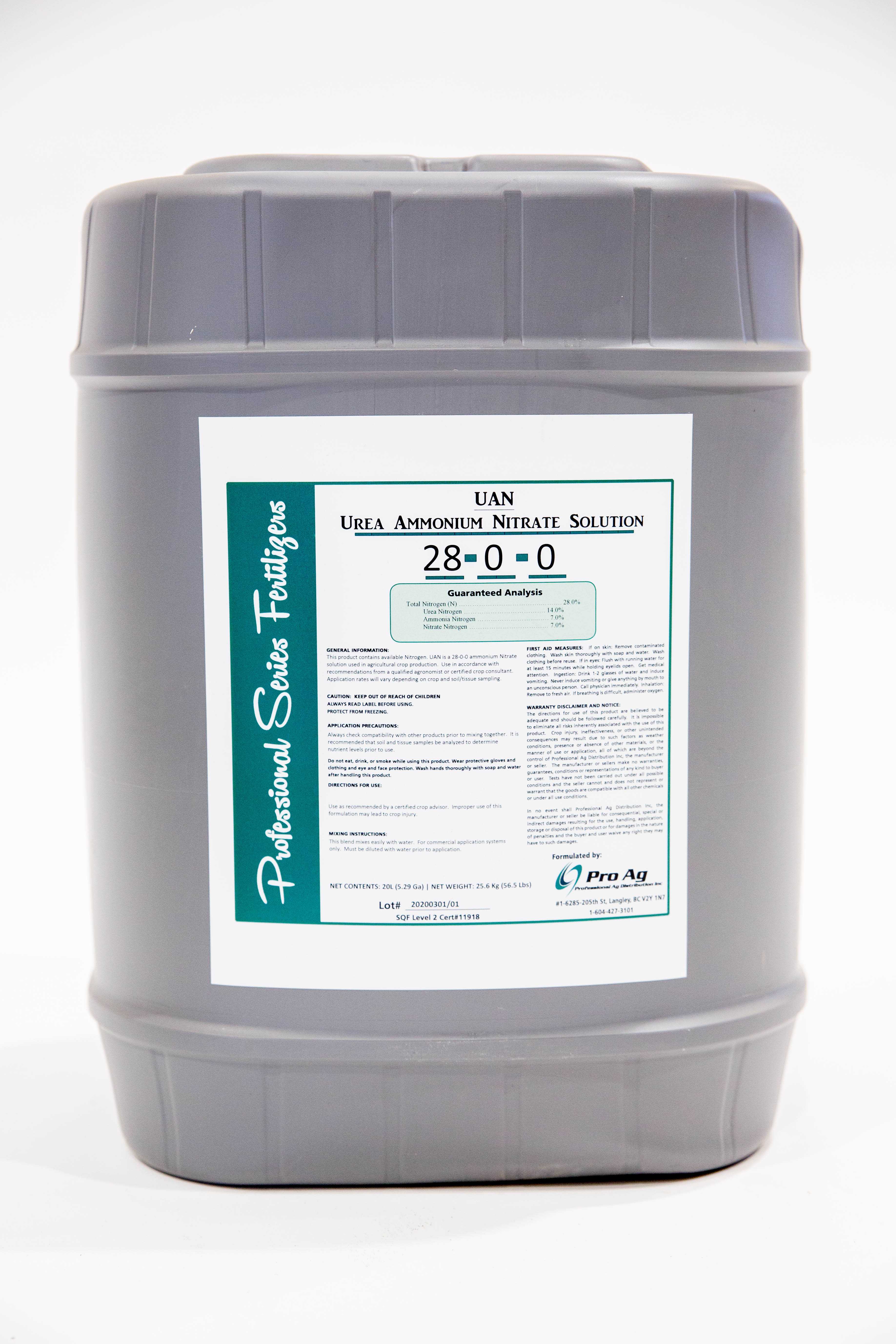 Urea Ammonium Nitrate Solution 28-0-0 (UAN)