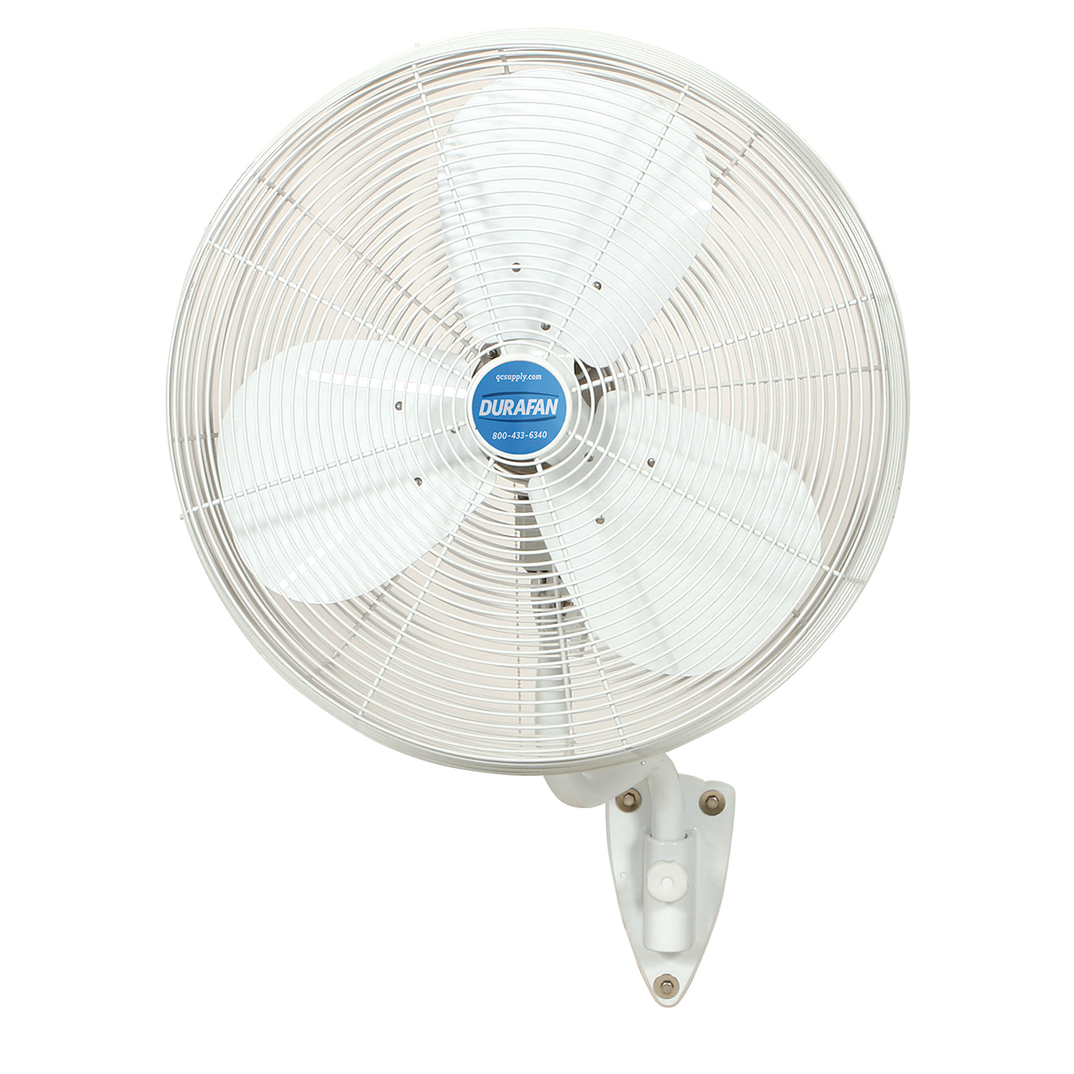 Durafan® Indoor/Outdoor Oscillating Wall Mount Fan - 24", White