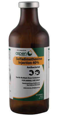 Sulfadimethoxine 40% Injection Solution