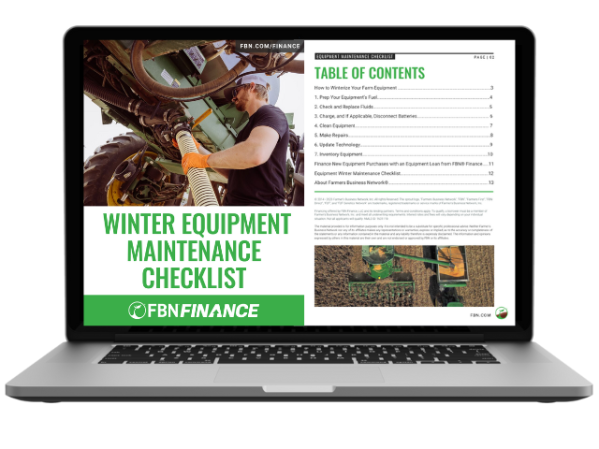Winter Equipment Maintenance Checklist - laptop graphic