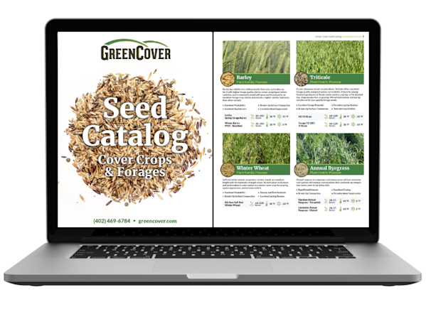 Green Cover Seed Catalog Laptop Graphic