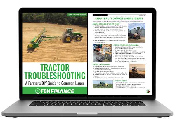Tractor Troubleshooting Guide Laptop Graphic 