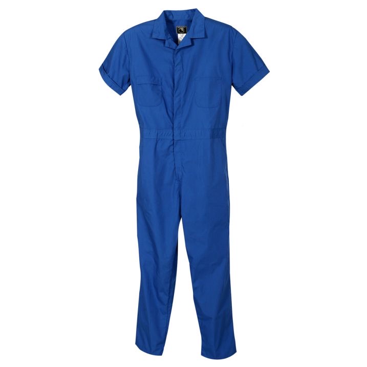 Berne® Axle Poplin Short Sleeve Coverall, Blue