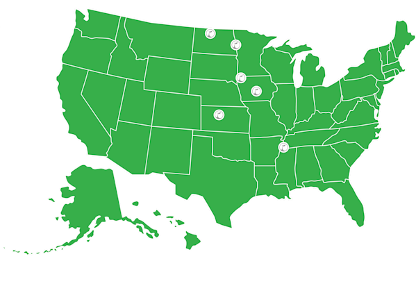 Updated USA Locations Map - Updated May 15, 2026