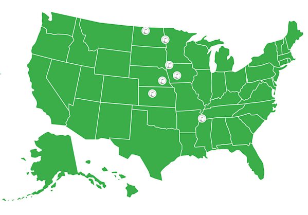 USA Locations Map - Updated Nov 12 2025