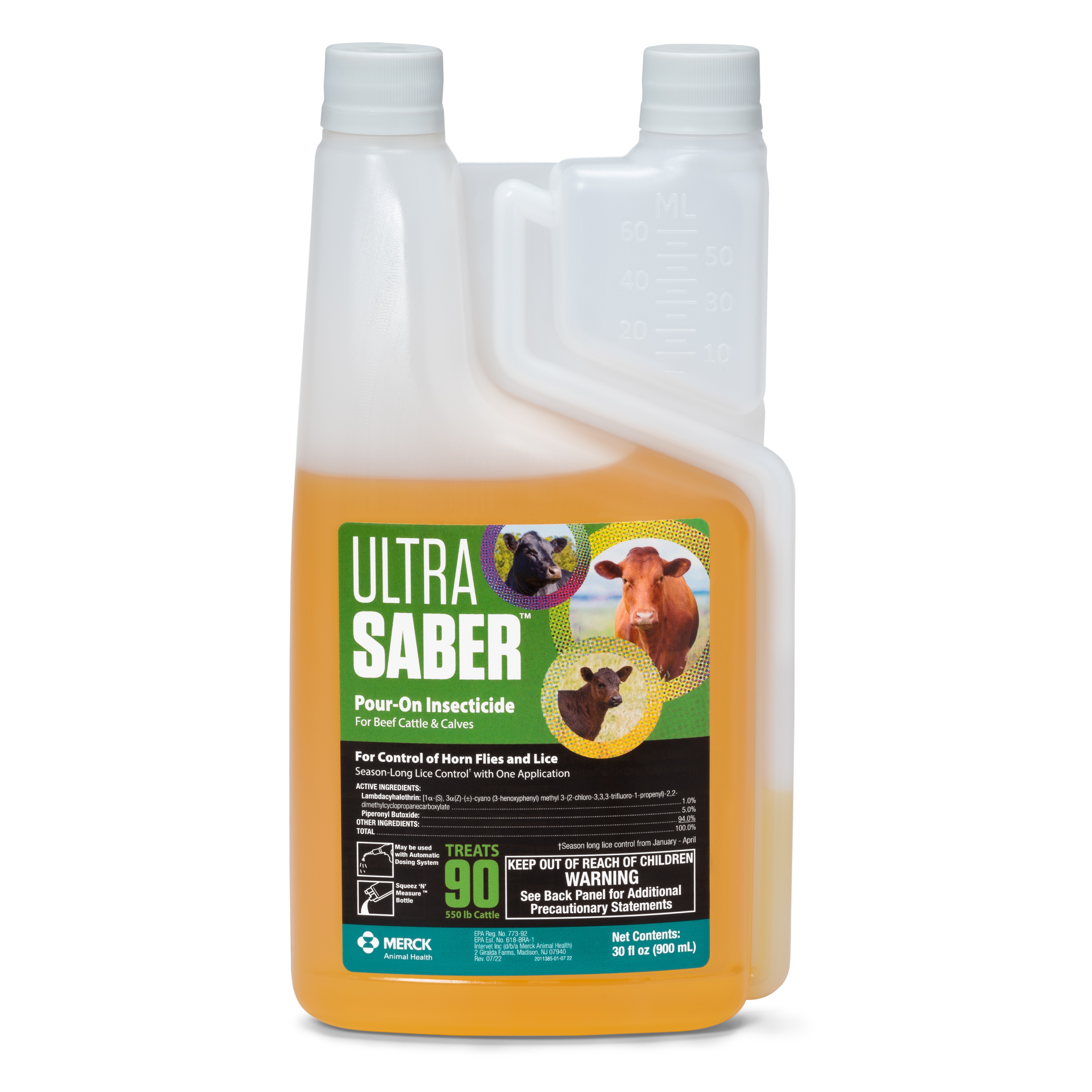 ULTRA SABER™ Pour-On Insecticide, 900 mL