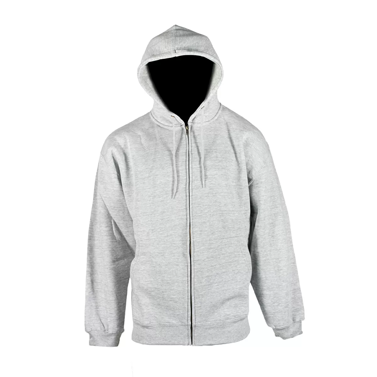 Five Rock® Midweight Hooded Zip-Front Sweatshirt, Gray